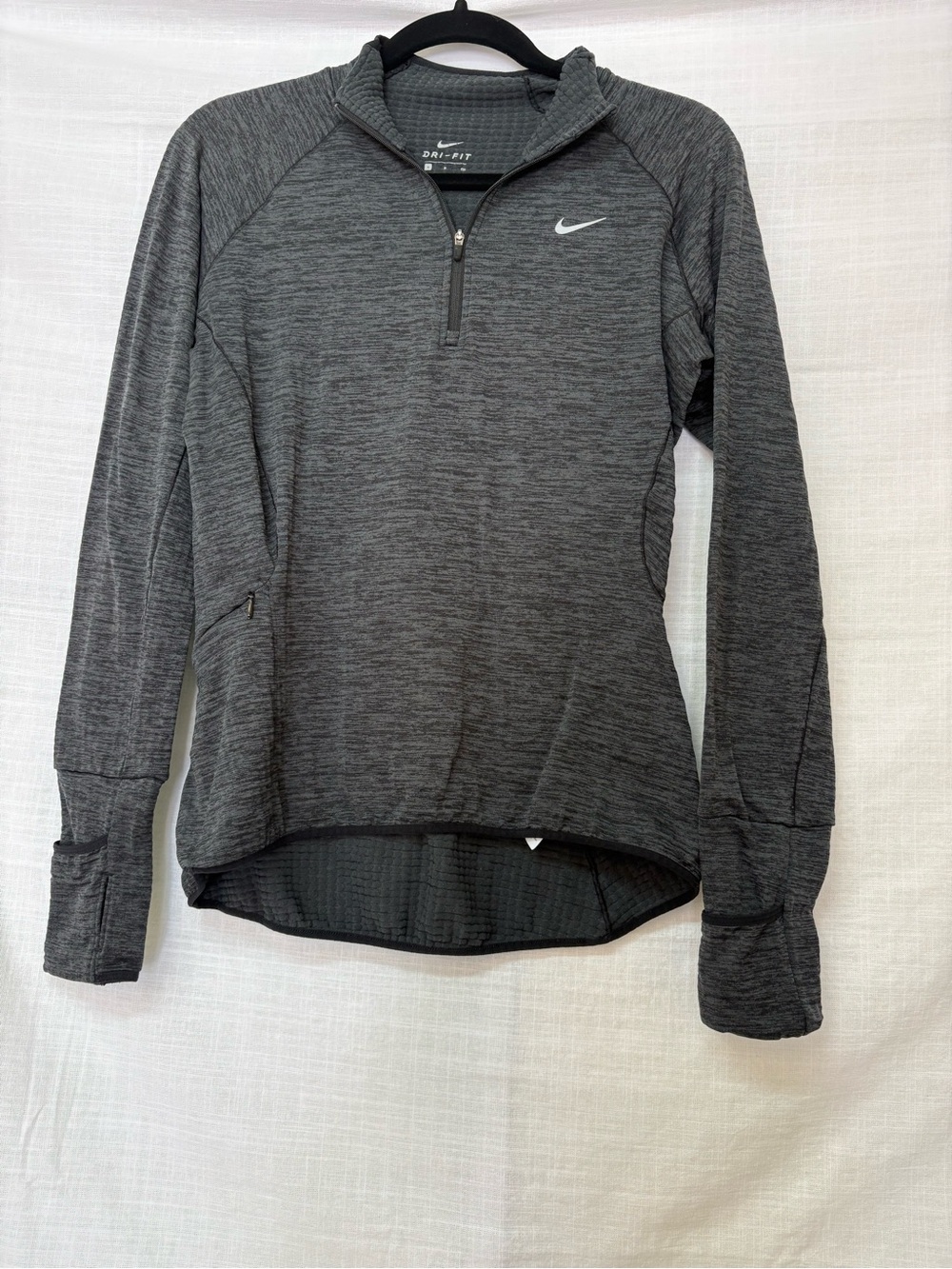 Nike Therma Element Sphere Black Heathered Half-Zip Dri-FIT Pullover Size Small